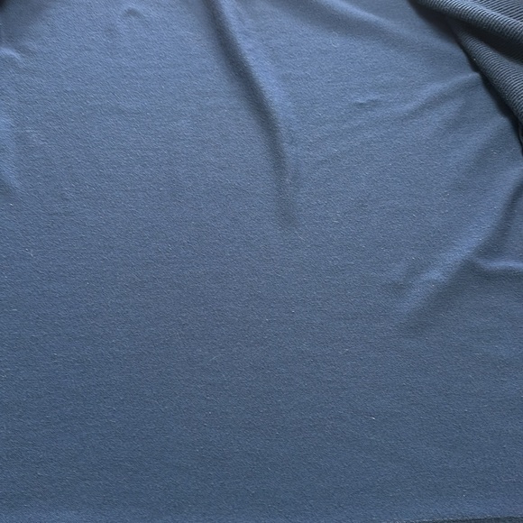 Navy Blue open Ribbed Cardigan with two pockets at the hem size L 12-14 - Picture 6 of 7